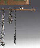 Hanging Earring Holder & Jewelry Organizer - Jewelry Bar with hanging necklaces and bracelets