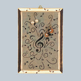 Classic earring holder - Music Notes Design - by Earring Holder Gallery