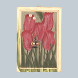 Classic Earring Holder - Tulips