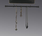 Jewelry Bar with jewelry hanging from Earring and Jewelry Organizer Cabinet by Earring Holder Gallery  