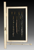 Earring Holder & Jewelry Organizer Cabinet - Floral Scroll Design Earring Holder Gallery  