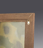 Hanging Earring Holder & Jewelry Organizer - back of frame showing wall hanger