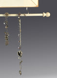 Hanging Earring Holder & Jewelry Organizer - Floral Scroll Earring Holder Gallery  