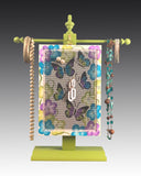 Necklace Stand - Green Earring Holder Gallery  