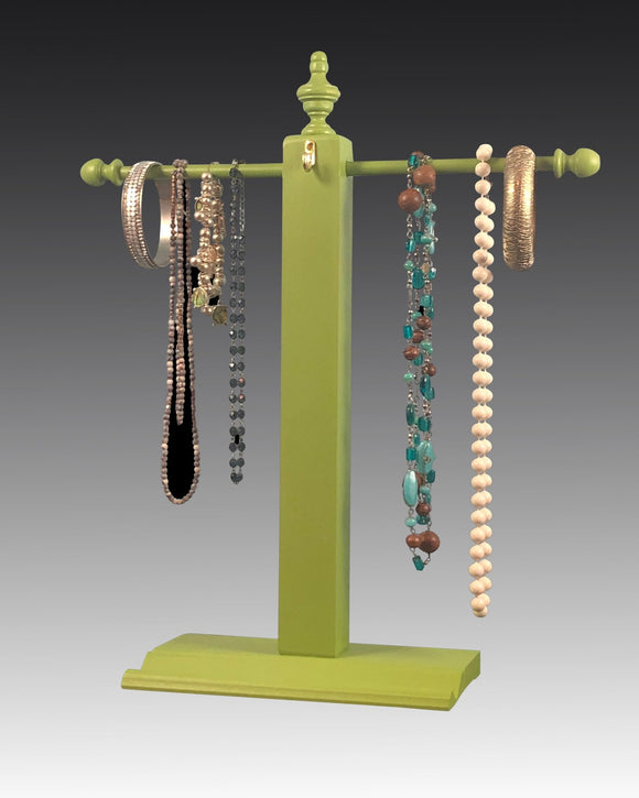 Necklace Stand - Green Earring Holder Gallery  